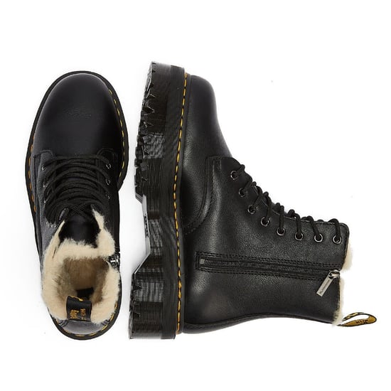 Botas para Mujeres Dr. Martens Jadon Pisa con Forro de Piel - (Negro) - Image 6