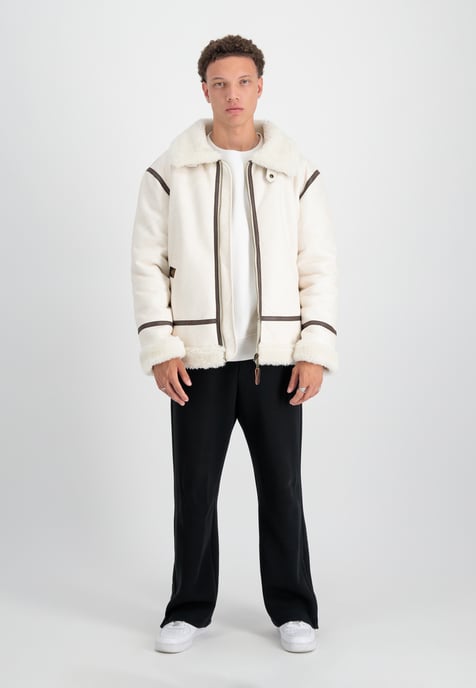 B-3 Faux Leather Bomber Jacket - Image 2