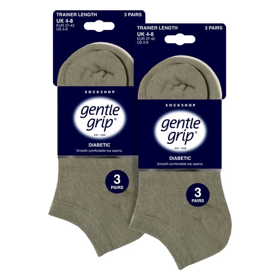 Paquete de 6 Calcetines para Entrenamiento Diabético para Mujeres | Calcetines de Tobillo Extra Anchos - Image 2