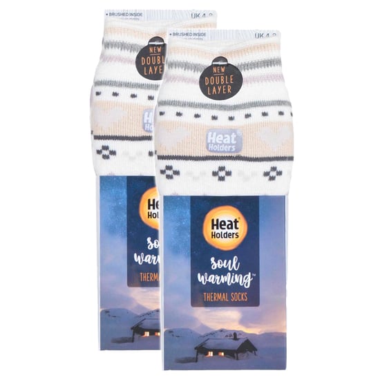 2 Pares de Calcetines Térmicos para Mujeres con Antideslizantes - Image 2