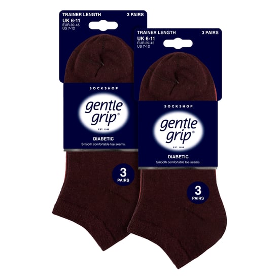 Paquete de 6 calcetines para hombres diabéticos | Calcetines de tobillo anchos con parte superior suelta - Image 2