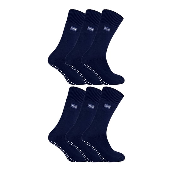 Calcetines térmicos de interior para hombres de 6 pares con agarres - Image 1