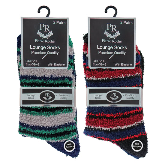Paquete de 4 calcetines de cama para hombres, suaves y acogedores, con agarre - Image 2