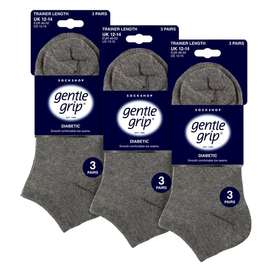 Paquete de 9 calcetines para hombres diabéticos, calcetines de tobillo anchos para pies hinchados - Image 2