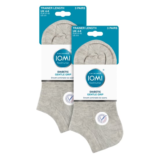Paquete de 6 Calcetines para Entrenamiento Diabéticos para Mujeres | Calcetines Extra Anchos para Pies Hinchados - Image 2