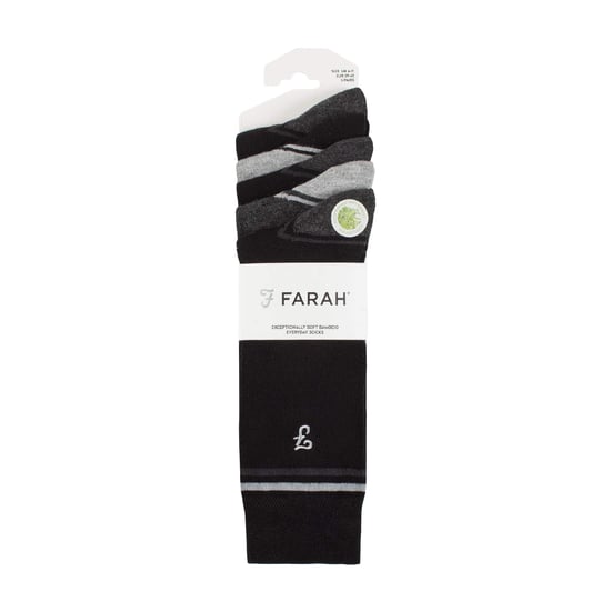 Paquete de 5 calcetines para hombre de bambú con patrón de rayas brillantes - Image 2