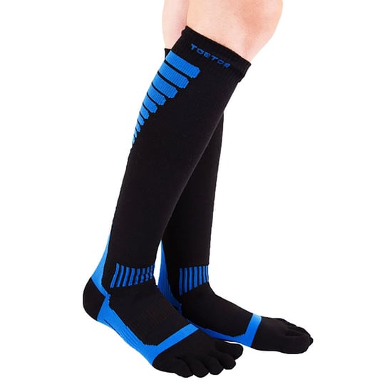 Calcetines de compresión hasta la rodilla - Unisex, paquete de 1 calcetines deportivos con dedos - Image 3
