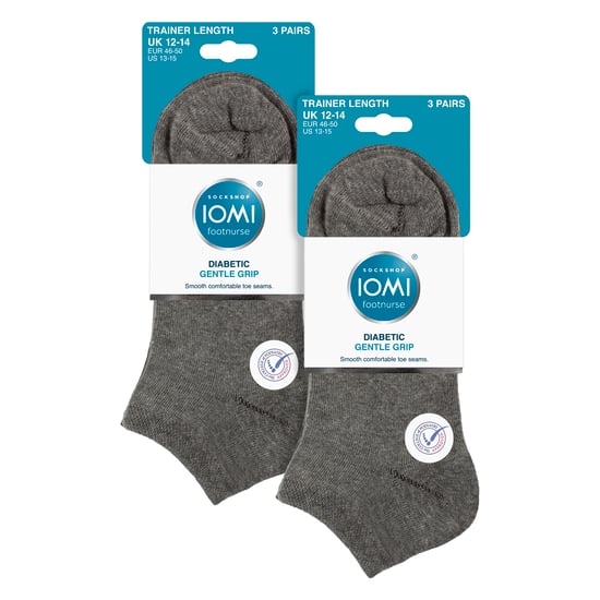 Paquete de 6 Calcetines para Hombre con Diabetes | Calcetines Anchos con Almohadilla para el Tobillo - Image 2
