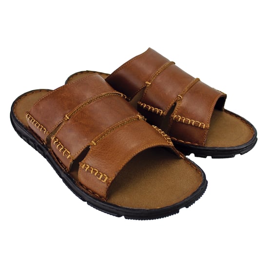 Zapatillas de Piel Slip On de Verano para Hombre - Image 1