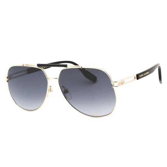 Gafas De Sol Marc Jacobs Gris Oscuro Sf Con Lentes Doradas Para Hombre - Image 2