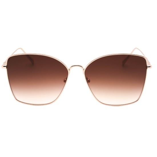 Gafas De Sol Longchamp Con Lentes Degradadas Marrones Y Dorado Rosa - Image 1