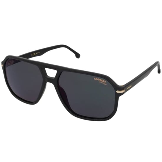Gafas De Sol Negras Con Detalle Dorado De Carrera - Image 2