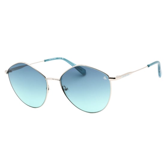 Gafas De Sol Plateadas Con Lentes Degradadas Azules De Calvin Klein - Image 2