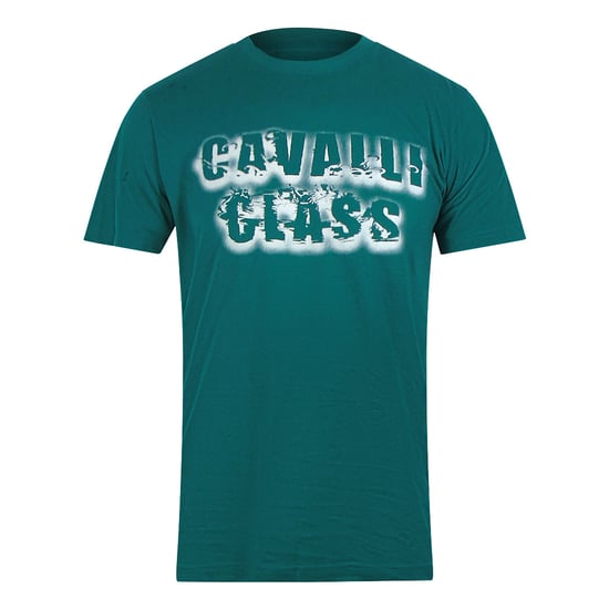Camiseta Verde Con El Logo De Cavalli Class Smoke Bold - Image 1