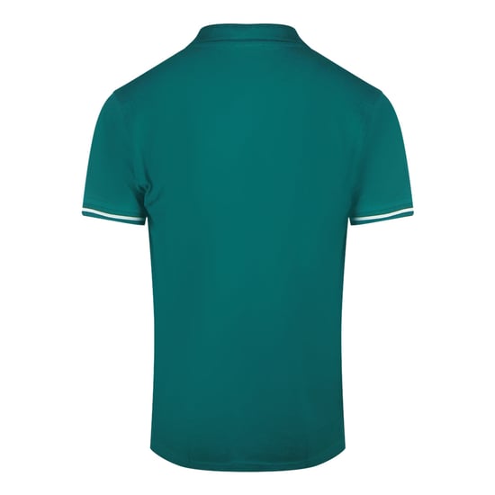 Polo Verde Con Cuello De Rayas Llamativas Cavalli Class - Image 2