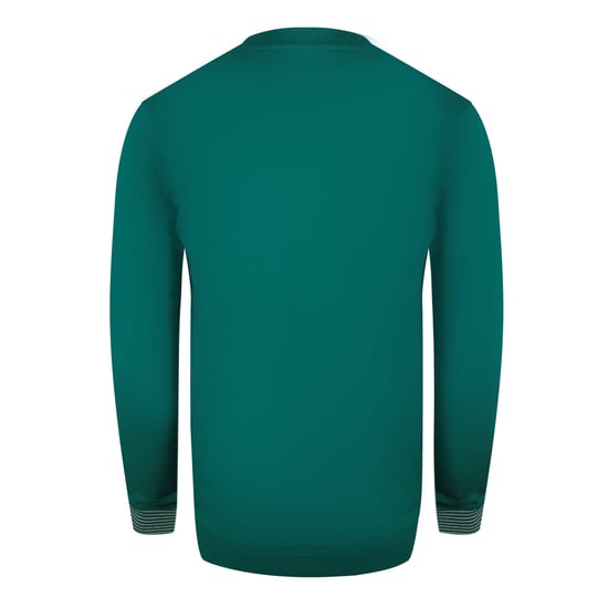 Sudadera De Cuello Redondo Cavalli Class Bold Multi Logo Green Ottanio - Image 2