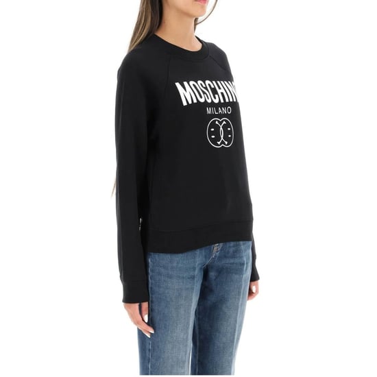 Jersey Negro Con Doble Sonrisa De Moschino Milano - Image 2
