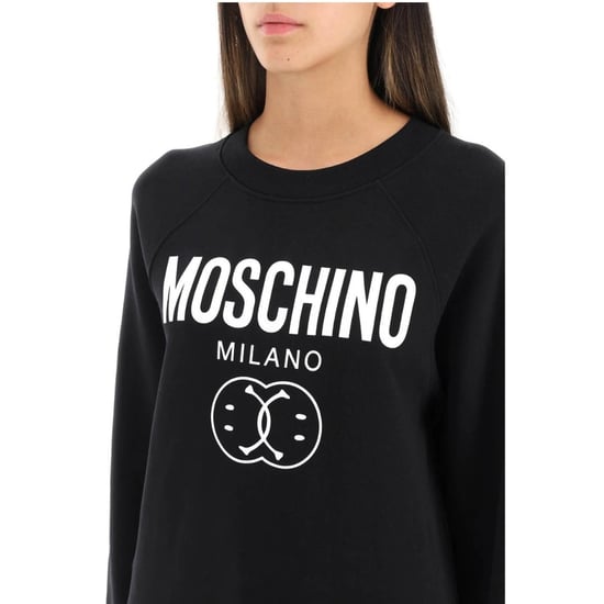 Jersey Negro Con Doble Sonrisa De Moschino Milano - Image 4