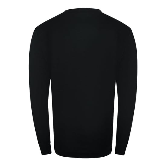 Sudadera Negra De Cuello Redondo Con Logotipo Floral Vibrante De Cavalli Class - Image 2