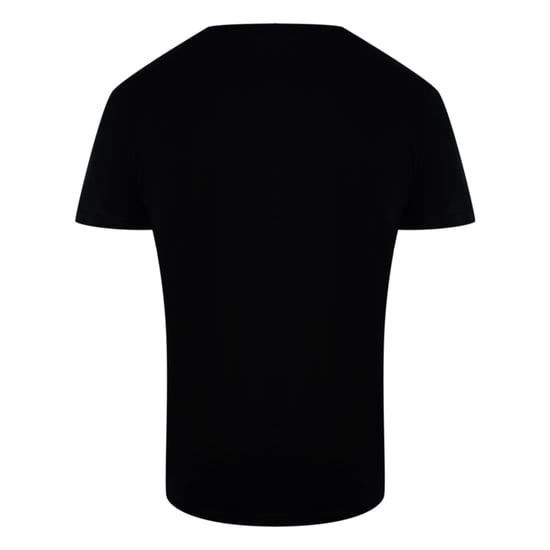 Camiseta Negra Con Logotipo Floral Vibrante De Cavalli Class - Image 2