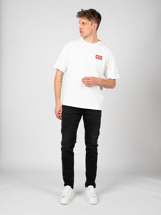 Diesel T-shirt T-Nlabel del hombre Blanco - Image 1