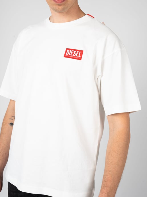 Diesel T-shirt T-Nlabel del hombre Blanco - Image 4