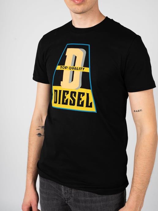 Diesel camiseta negra con logo de alta calidad - Image 4