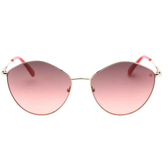 Gafas de sol Calvin Klein con montura dorada y degradado rosa - Image 2
