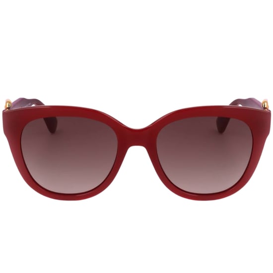 Gafas de sol Moschino Brown SF Lens con hebilla en las patillas rojas - Image 1