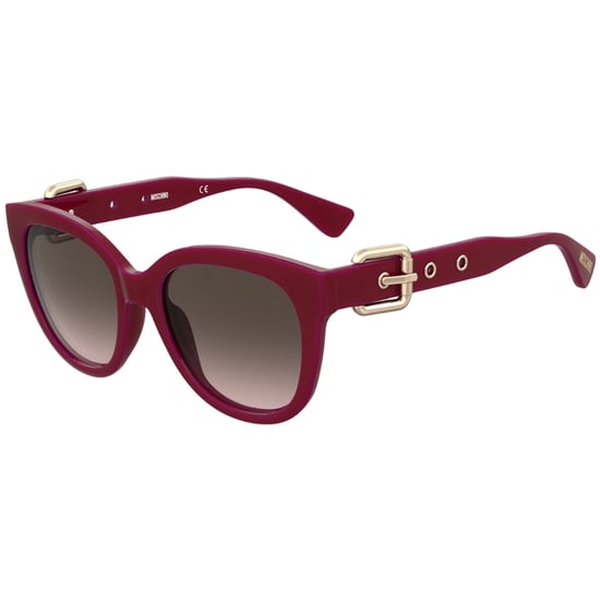 Gafas de sol Moschino Brown SF Lens con hebilla en las patillas rojas - Image 2