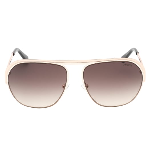 Gafas de sol Guess con montura dorada y lentes marrones degradadas - Image 2