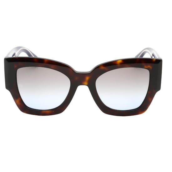 Gafas de sol Tommy Hilfiger con montura gruesa en marrón habano oscuro - Image 2