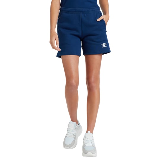 Umbro Womens/Ladies Club Leisure Shorts (Navy/White) - Image 3