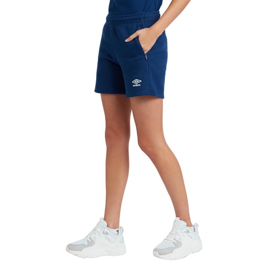 Umbro Womens/Ladies Club Leisure Shorts (Navy/White) - Image 4