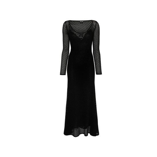 Vestido largo de crochet de lúrex de Tom Ford - Image 1