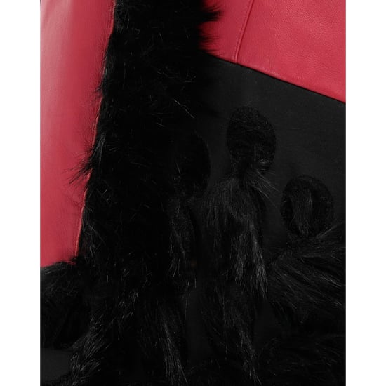 Chaqueta tipo capa de cuero con ribete de piel sintética de Maison Margiela - Image 5