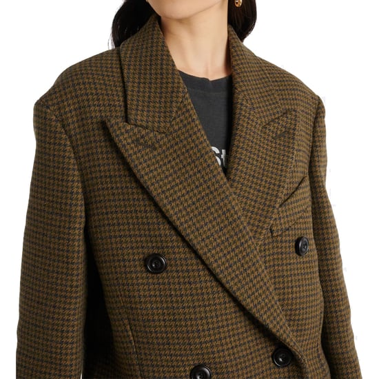 Abrigo cruzado de mezcla de lana a cuadros de Acne Studios - Image 4