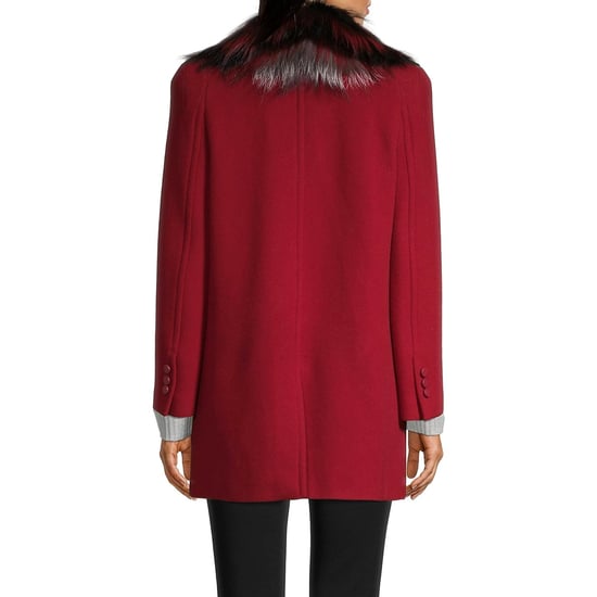 Abrigo de lana con cuello de piel de Fendi - Image 3