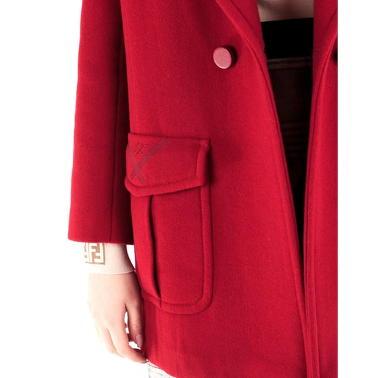 Abrigo de lana con cuello de piel de Fendi - Image 5