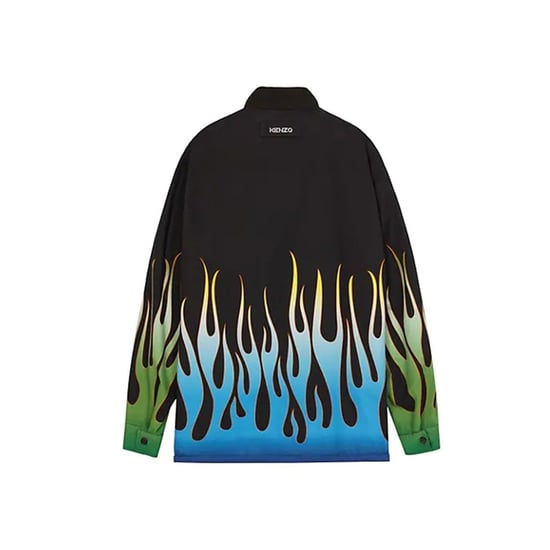 Chaqueta reversible con estampado de llamas de Kenzo - Image 2