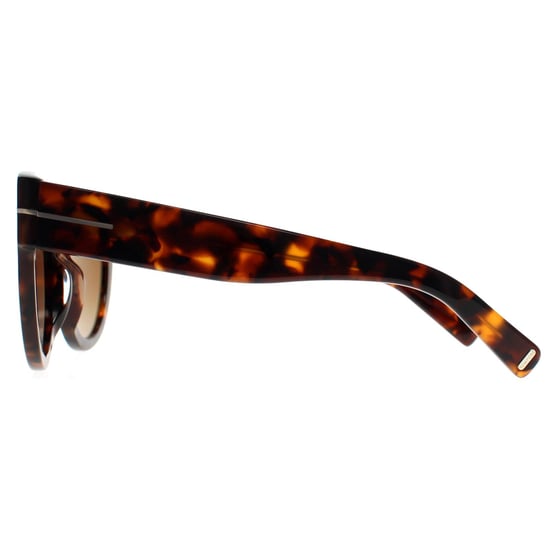 Tom Ford Gafas de sol Cat Eye para mujer en Dark Havana con degradado Burdeos Lucilla FT1063 - Image 3