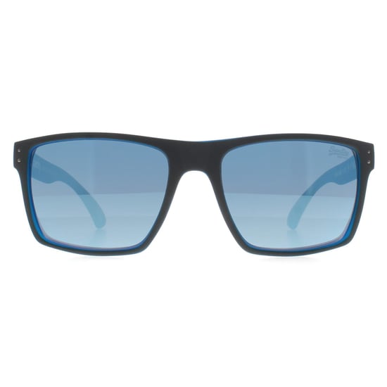 Superdry Cuadrado Hombre Gris Mate Fluorescente Azul Espejo Kobe - Image 1