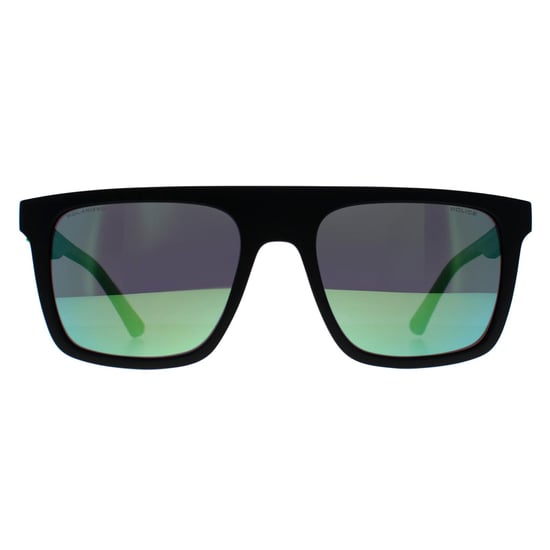 Police Square Hombre Matte Negro Humo Verde Espejo SPLF61 Beyond Lite 2 - Image 1