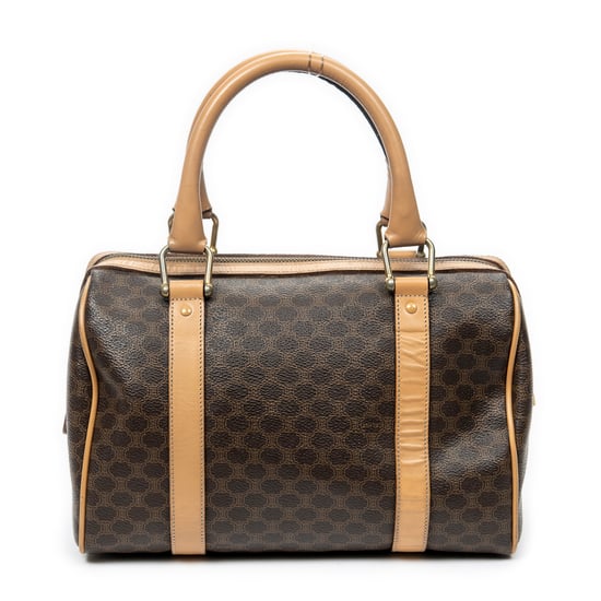 Celine Mini Boston  en Marrón Lona recubierta - Image 5