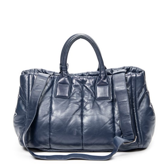 Prada Large Bomber Tote en Azul marino Piel de becerro - Image 5