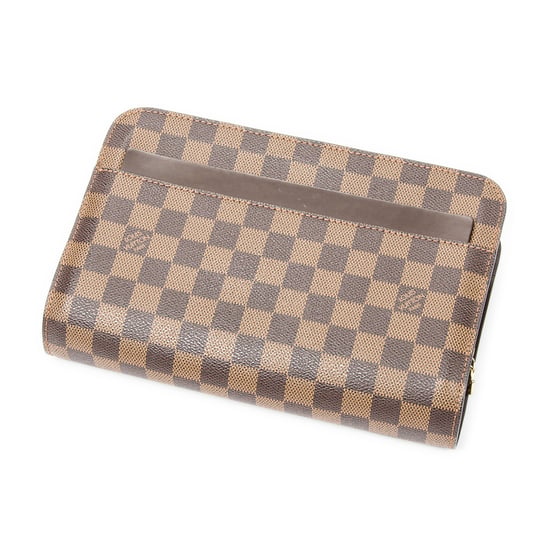Louis Vuitton Saint Louis Clutch en Marrón Lona recubierta - Image 1