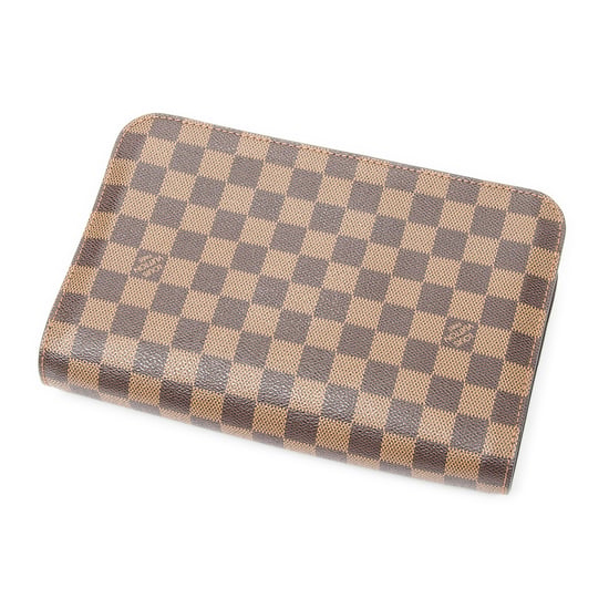 Louis Vuitton Saint Louis Clutch en Marrón Lona recubierta - Image 2