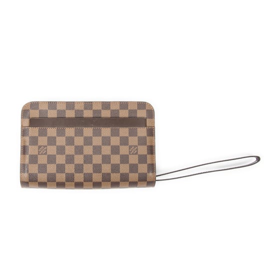 Louis Vuitton Saint Louis Clutch en Marrón Lona recubierta - Image 3