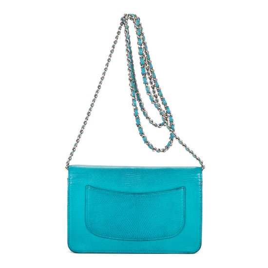 Chanel Timeless Wallet on Chain en Azul Piel de becerro - Image 4