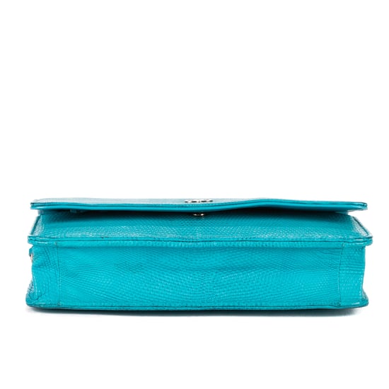 Chanel Timeless Wallet on Chain en Azul Piel de becerro - Image 6